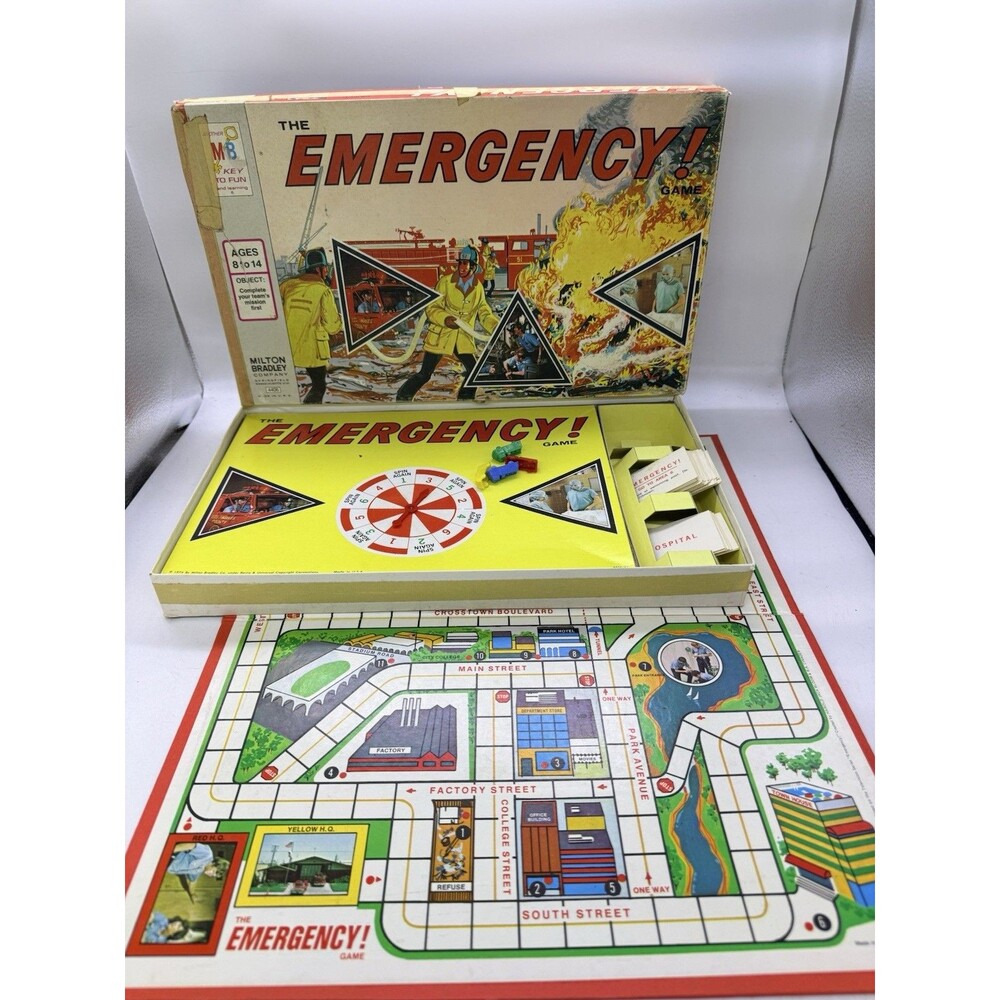 1973 The Emergency ! Game by Milton Bradley Complete 4406 Board Game